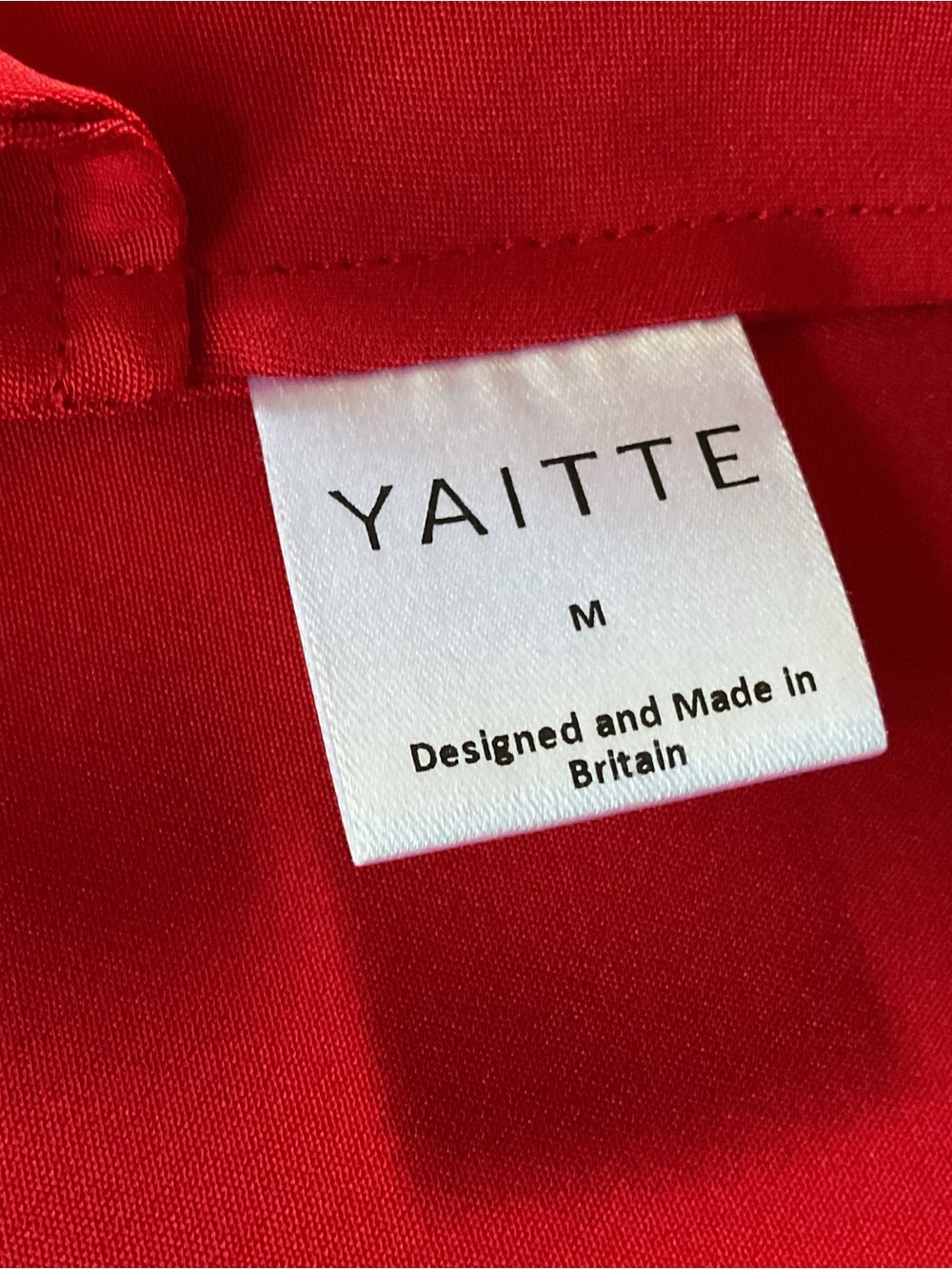 Yaitte Paros silk crepe mini dress, Red, Medium - Picture 9 of 9